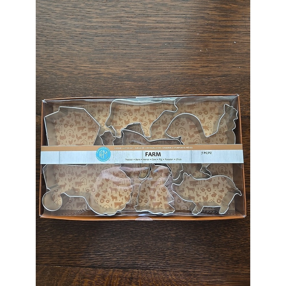 Farm Animals Cookie Cutters. New In Original Package. Set Of 7